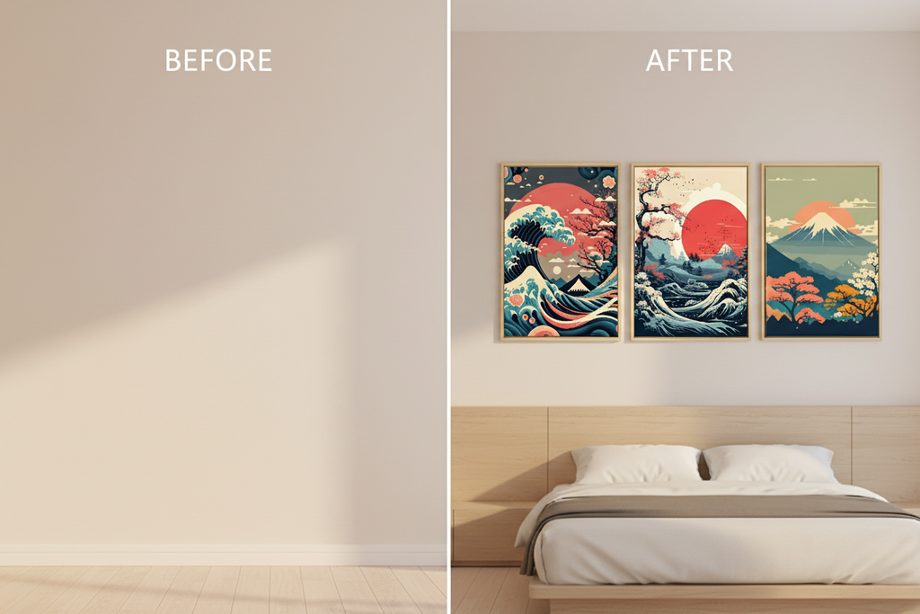 Before and After Wall Transformation