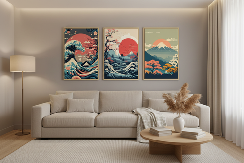 Ocean Wall Art – Lifestyle in Living Room