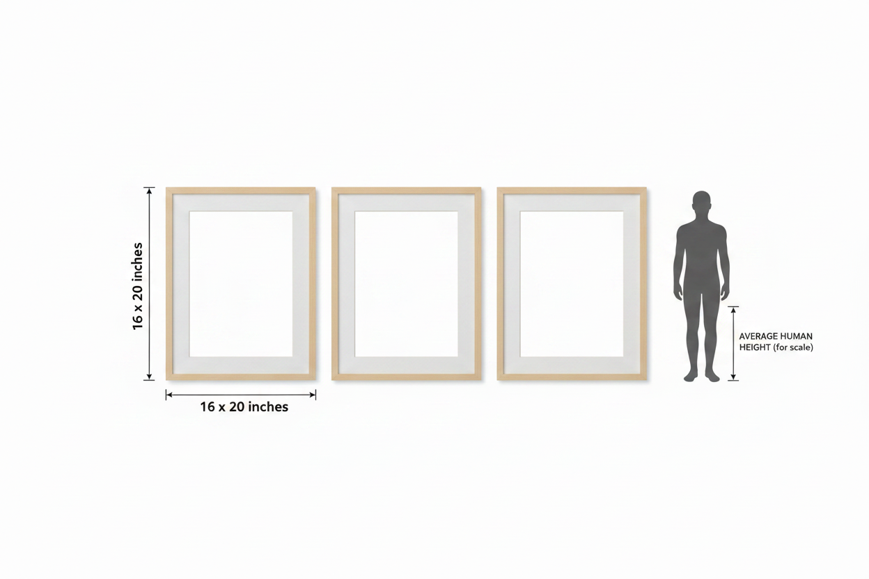Size and Scale Reference – 16x20 Inch Frames